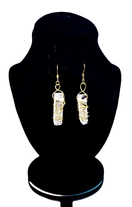 'Rescue' Clear Quartz  Earrings